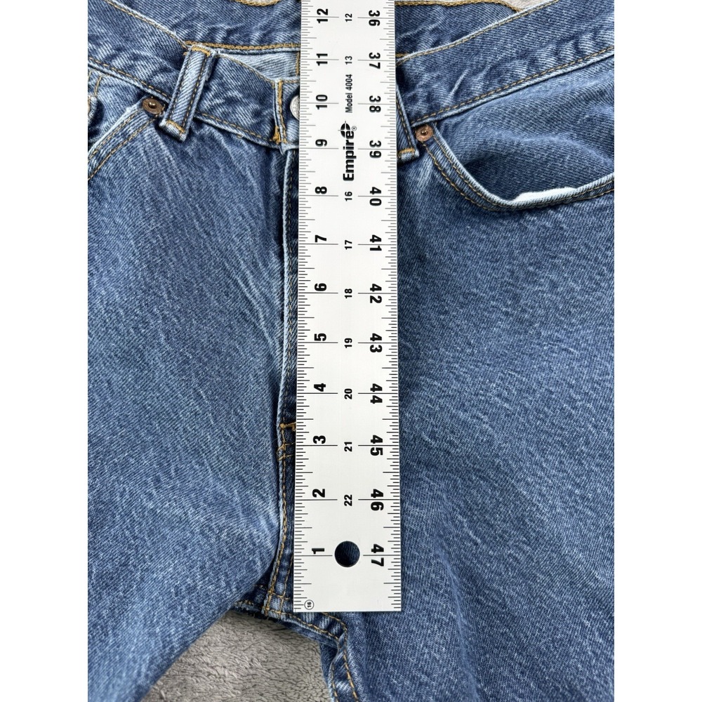 Levi's 505 Regular Fit Blue Denim Jeans Men's 33x30 (Actual 33x29) Medium Wash - Picture 6 of 8